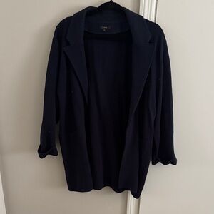 Quince Navy Cotton Blazer